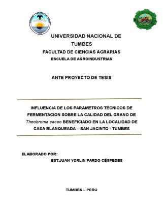 Anteproyecto Factores De Optimización En La Fermentación Del Cacao.docx